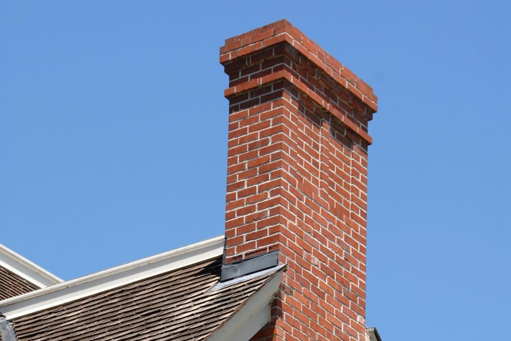 Chimney made of bricks