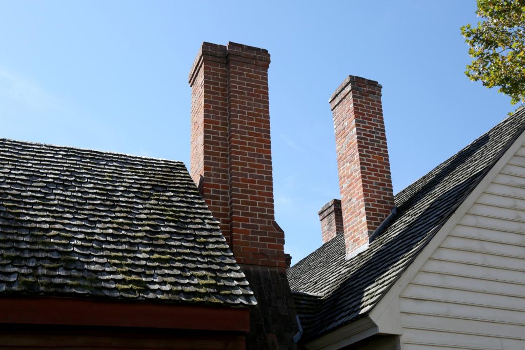 Chimneys of houses