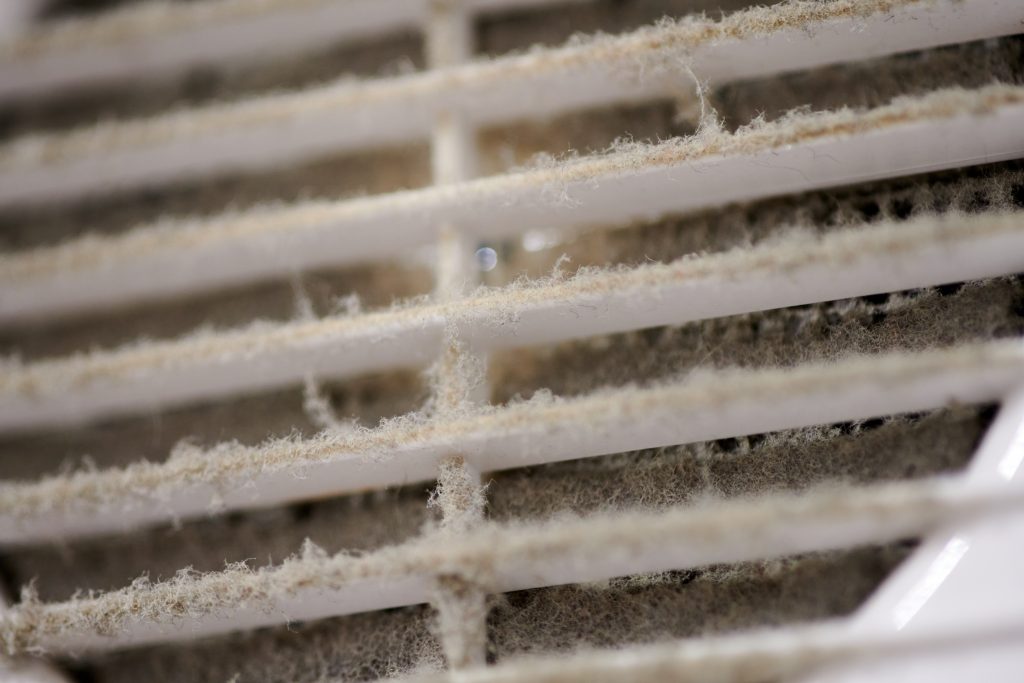 Extremely dirty air vent