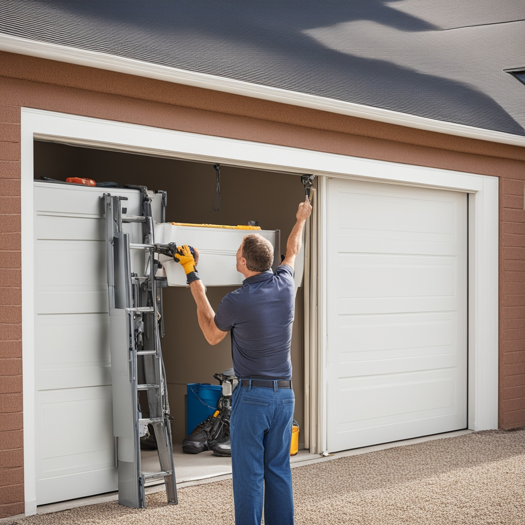 repair a broken garage door