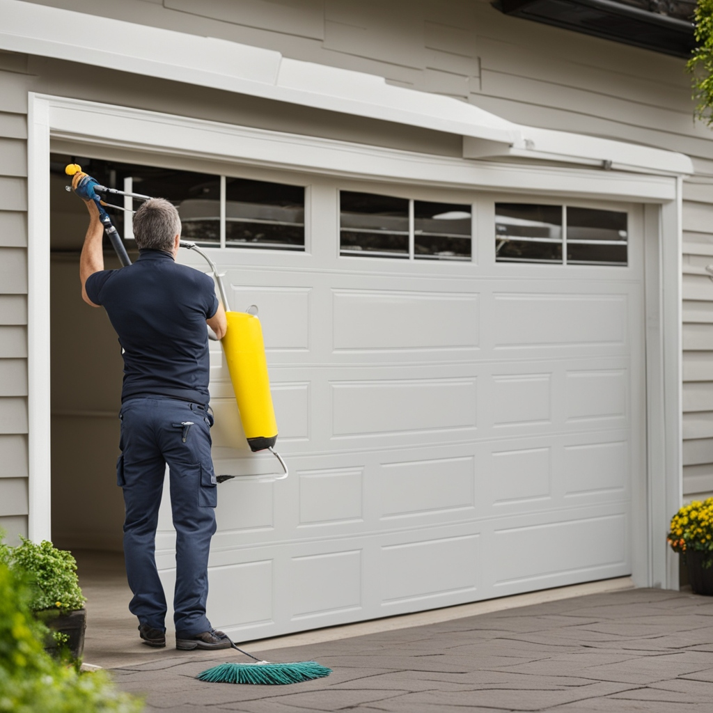 how to clean your garage door