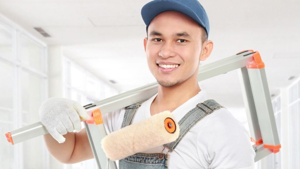 a portrait of a house painter